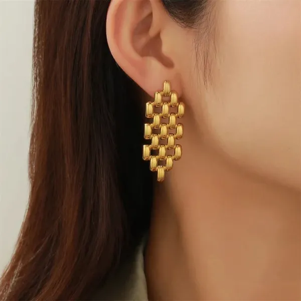 Gold_Stainless_Steel_Alloy_Earrings_For_Women