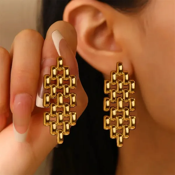 Gold_Stainless_Steel_Alloy_Earrings_For_Women