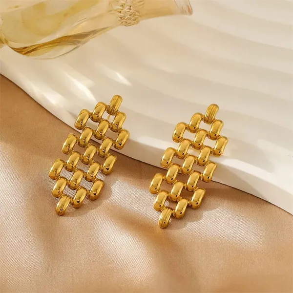 Gold_Stainless_Steel_Alloy_Earrings_For_Women