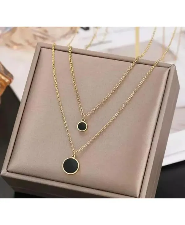 Gold_And_Black_Stainless_Steel_Alloy_Necklace_For_Women