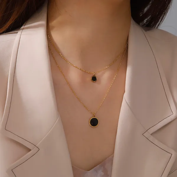 Gold_And_Black_Stainless_Steel_Alloy_Necklace_For_Women