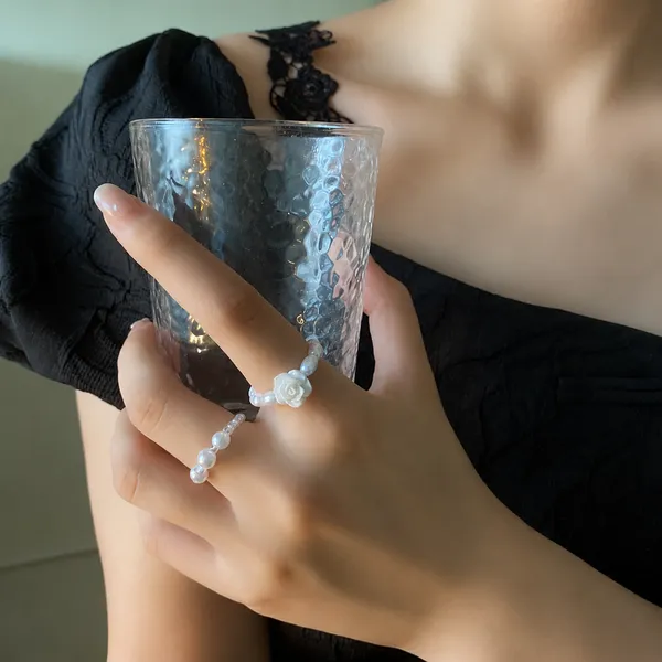 White_Stainless_Steel_Alloy_Ring_For_Women_Set_Of_2
