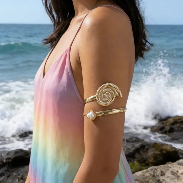 Gold_Stainless_Steel_Alloy_Armlets_For_Women