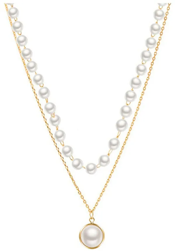 White_Stainless_Steel_Alloy_Necklace_For_Women