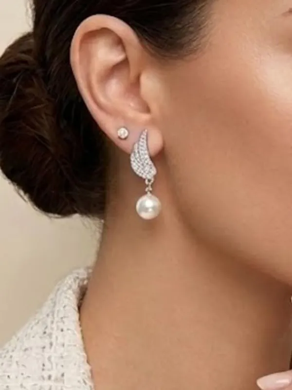 Silver_Stainless_Steel_Alloy_Earrings_For_Women