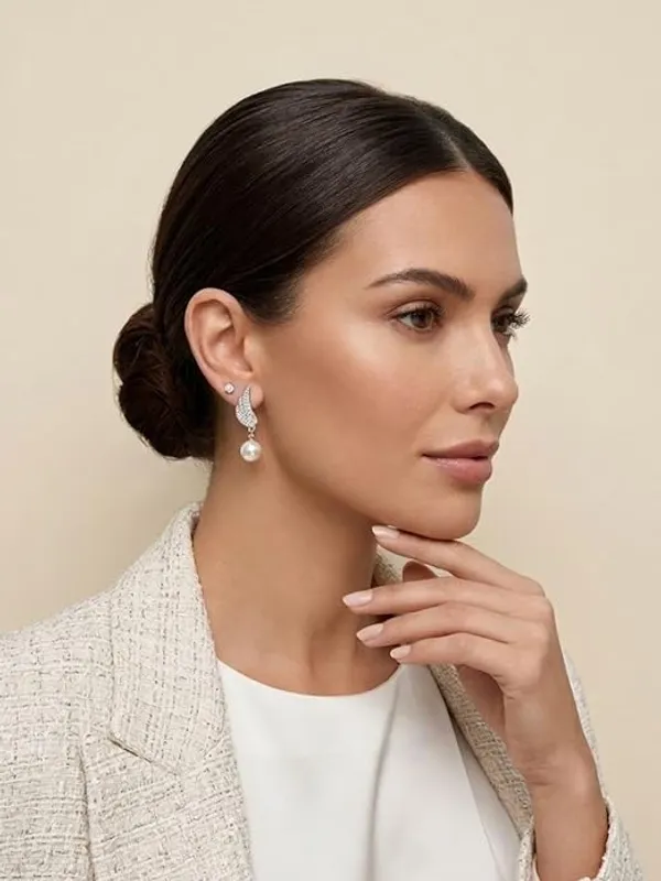 Silver_Stainless_Steel_Alloy_Earrings_For_Women