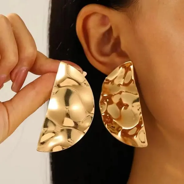 Gold_Stainless_Steel_Alloy_Earrings_For_Women