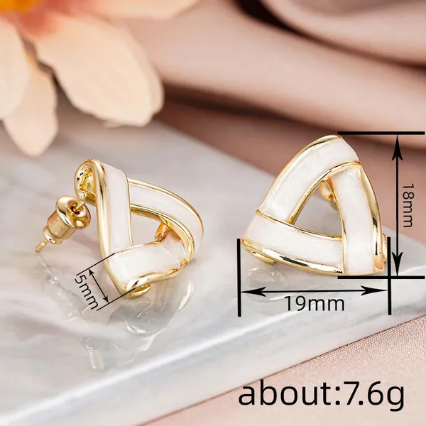 White_Stainless_Steel_Alloy_Earrings_For_Women