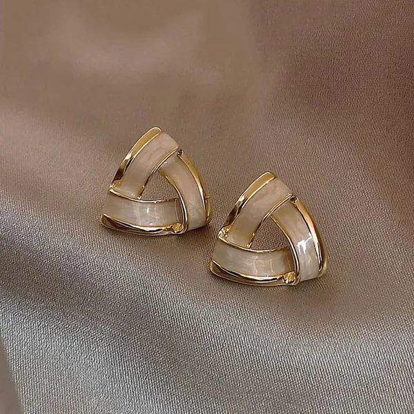 White_Stainless_Steel_Alloy_Earrings_For_Women