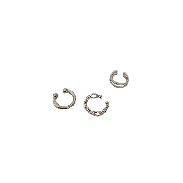 Silver_Stainless_Steel_Alloy_Earcuff_For_Women_Set_Of_3