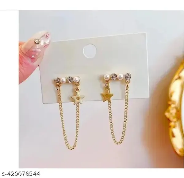 Gold_Stainless_Steel_Alloy_Earrings_For_Women