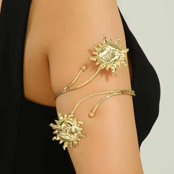 Gold_Stainless_Steel_Alloy_Armlets_For_Women