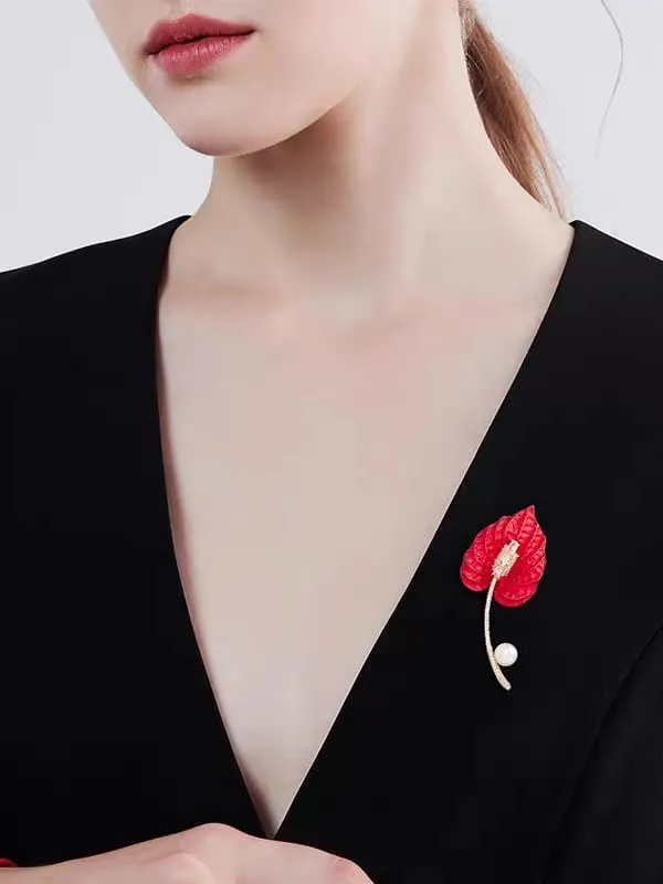 Red_Stainless_Steel_Alloy_Brooch_For_Unisex