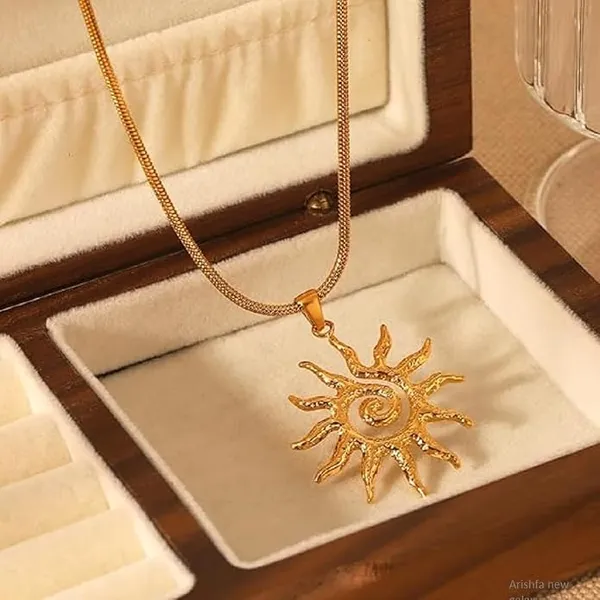 Gold_Stainless_Steel_Alloy_Necklace_For_Women