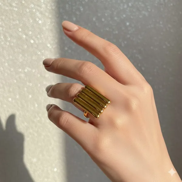 Gold_Stainless_Steel_Alloy_Ring_For_Women