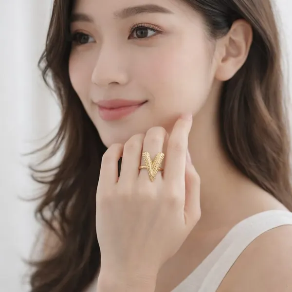 Gold_Stainless_Steel_Alloy_Ring_For_Women