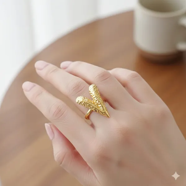 Gold_Stainless_Steel_Alloy_Ring_For_Women