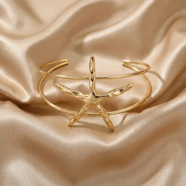 Gold_Stainless_Steel_Alloy_Armlets_For_Women