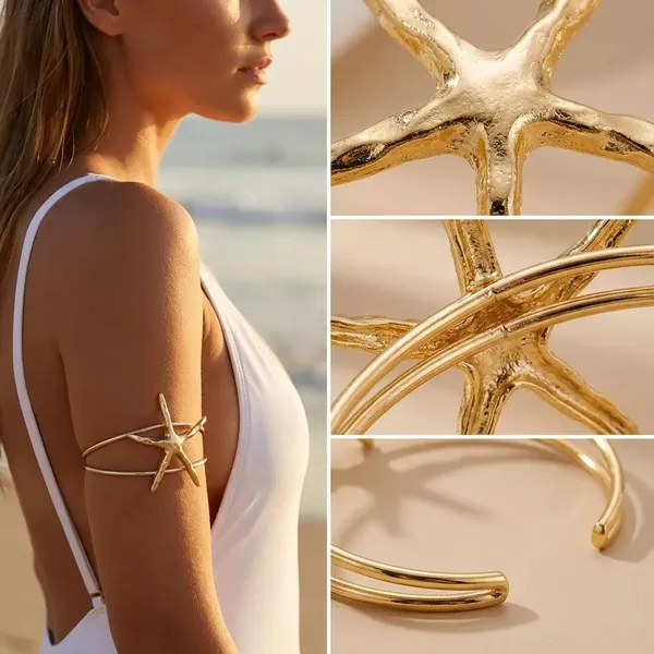 Gold_Stainless_Steel_Alloy_Armlets_For_Women