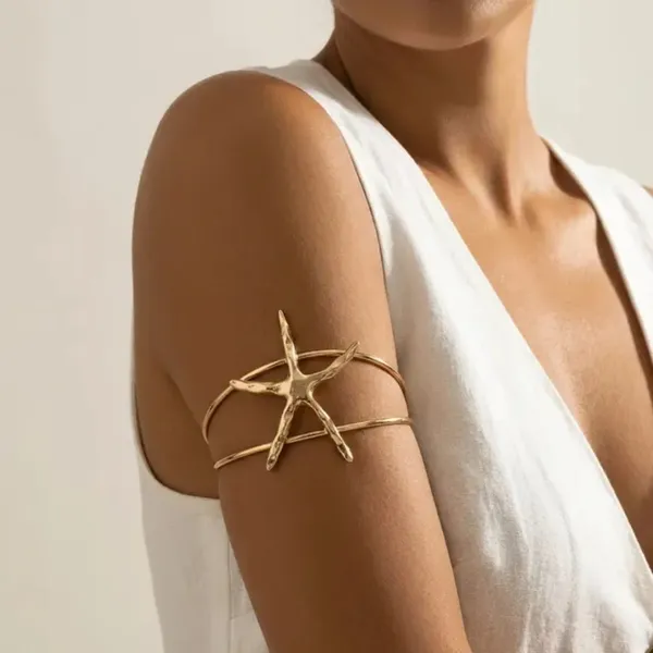 Gold_Stainless_Steel_Alloy_Armlets_For_Women