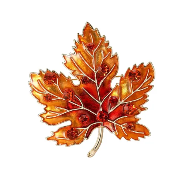 Orange_Stainless_Steel_Alloy_Brooch_For_Unisex