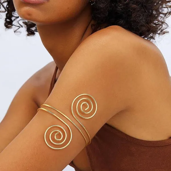 Gold_Stainless_Steel_Alloy_Armlets_For_Women