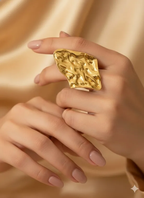 Gold_Stainless_Steel_Alloy_Ring_For_Women