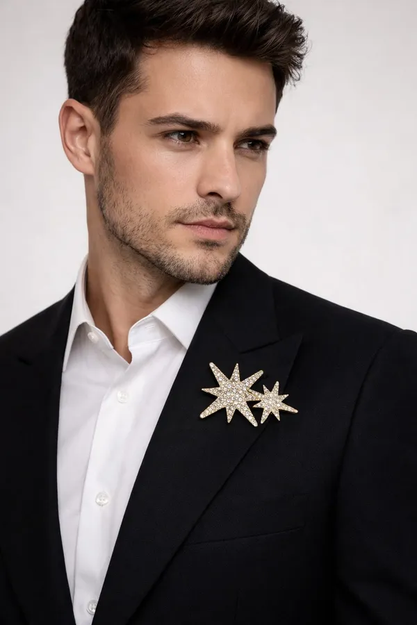 Gold_Stainless_Steel_Alloy_Brooch_For_Unisex