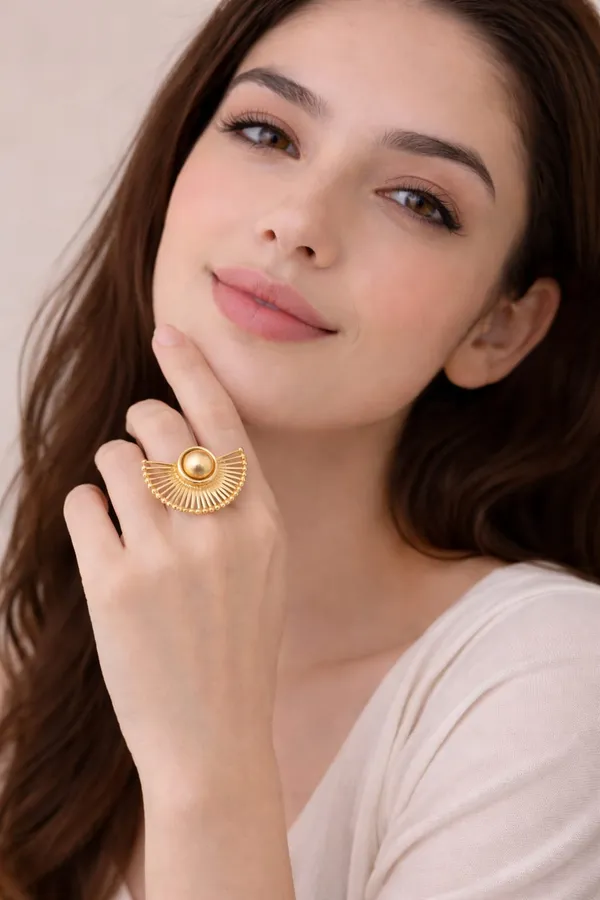 Gold_Stainless_Steel_Alloy_Ring_For_Women