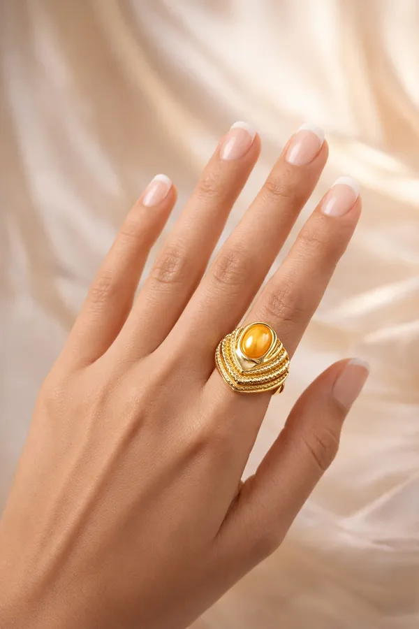 Gold_Stainless_Steel_Alloy_Ring_For_Women