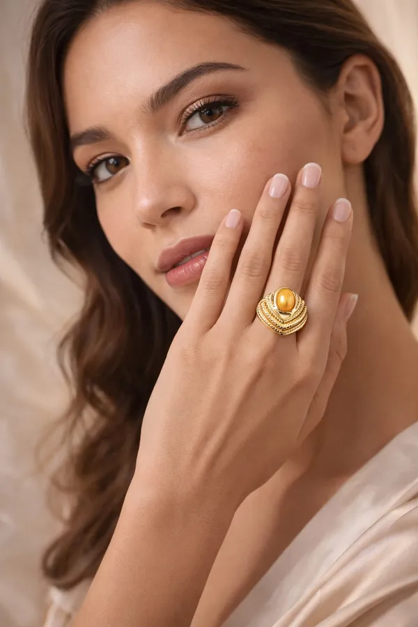 Gold_Stainless_Steel_Alloy_Ring_For_Women
