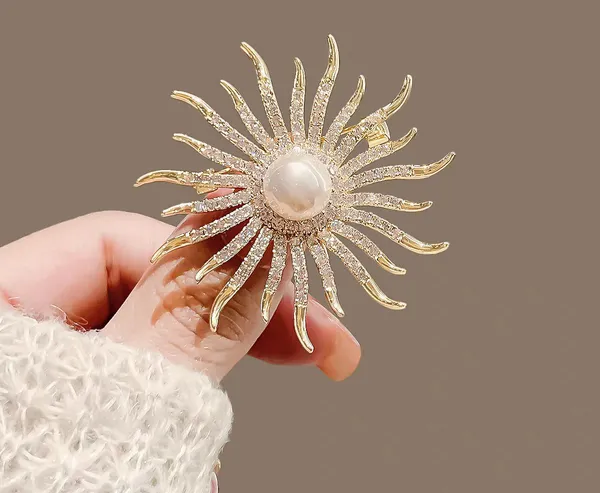 Silver_Stainless_Steel_Alloy_Brooch_For_Unisex