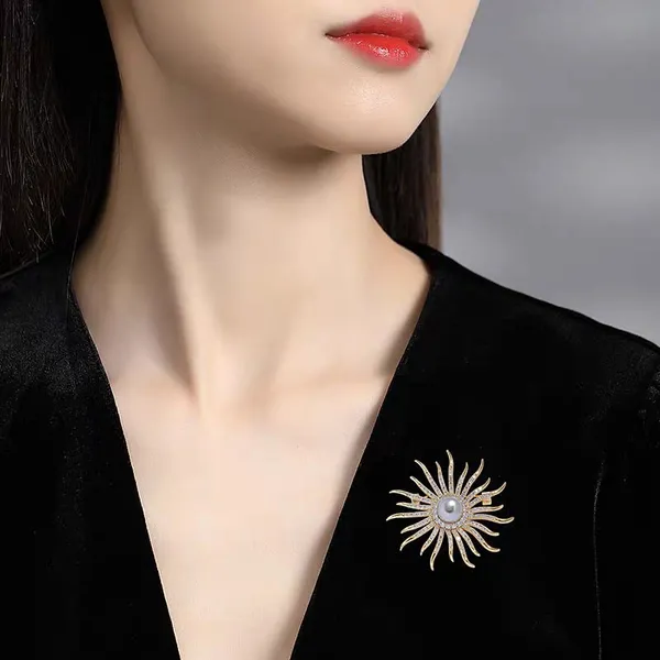 Silver_Stainless_Steel_Alloy_Brooch_For_Unisex
