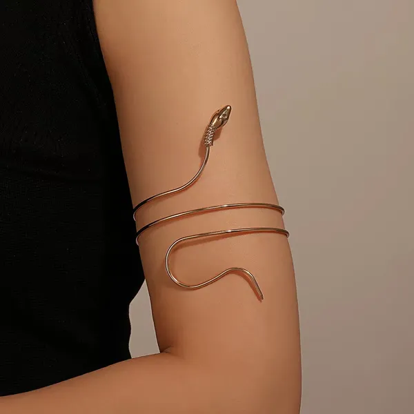 Gold_Stainless_Steel_Alloy_Armlet_For_Women