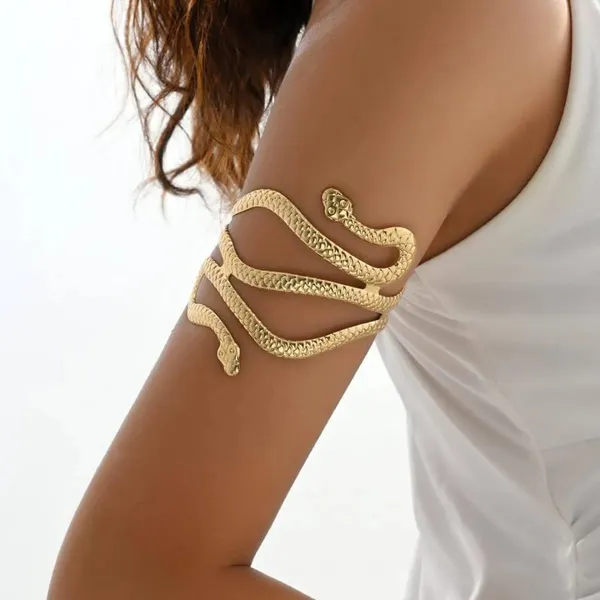 Gold_Stainless_Steel_Alloy_Armlet_For_Women