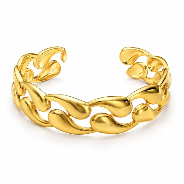 Gold_Stainless_Steel_Alloy_Bracelet_For_Women