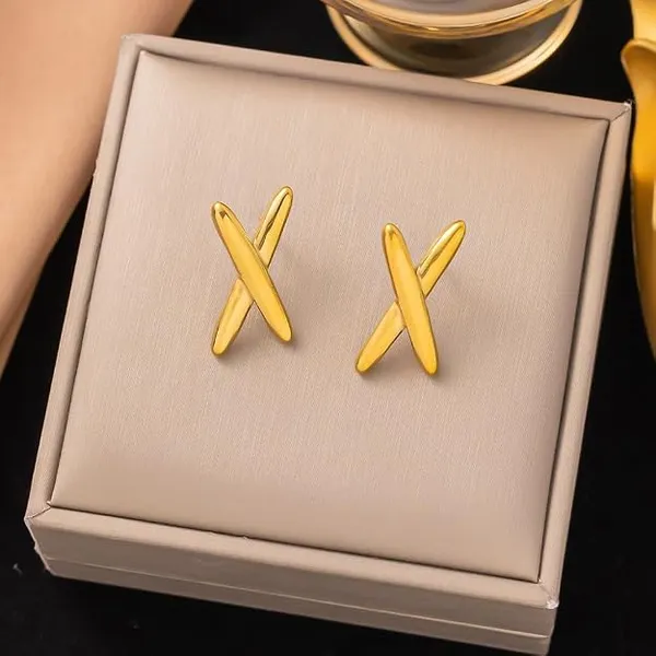 Gold_Stainless_Steel_Alloy_Earrings_For_Women