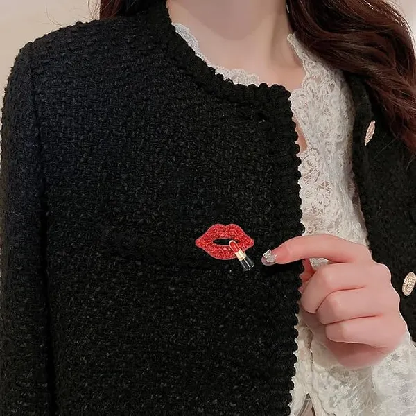 Red_Stainless_Steel_Alloy_Brooch_For_Unisex