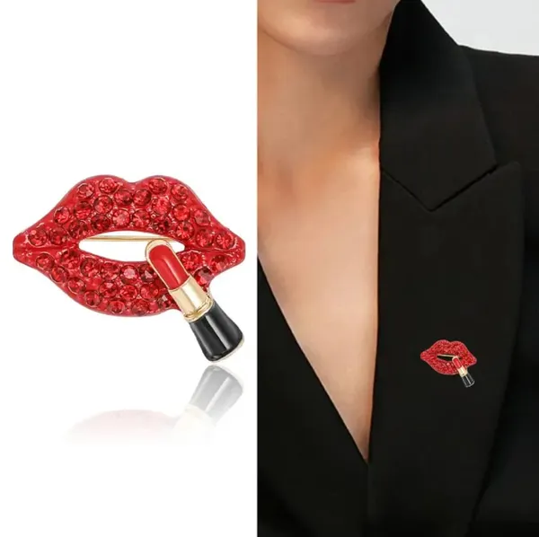Red_Stainless_Steel_Alloy_Brooch_For_Unisex