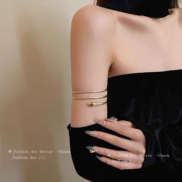 Gold_Stainless_Steel_Alloy_Armlets_For_Women