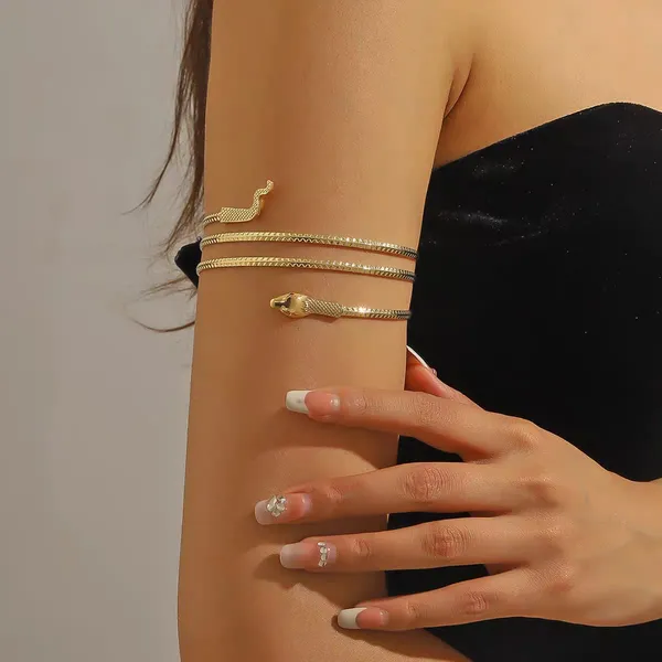 Gold_Stainless_Steel_Alloy_Armlets_For_Women