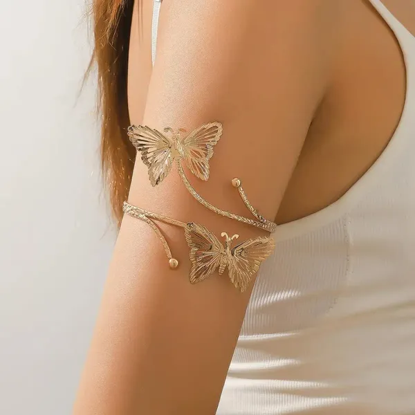 Gold_Stainless_Steel_Alloy_Armlets_For_Women
