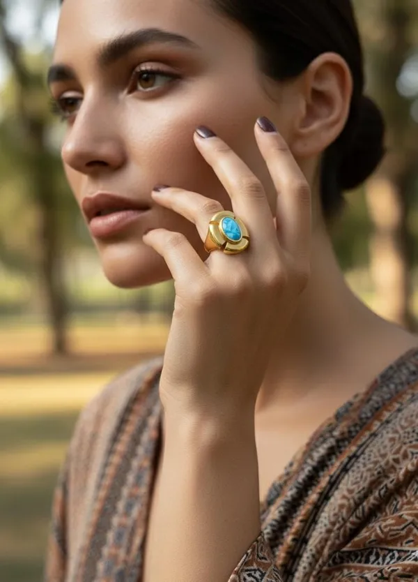 Gold_Stainless_Steel_Alloy_Ring_For_Women