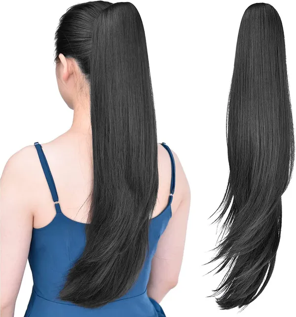 Black_Long_Wavy_Clip-On_Hair_Extension
