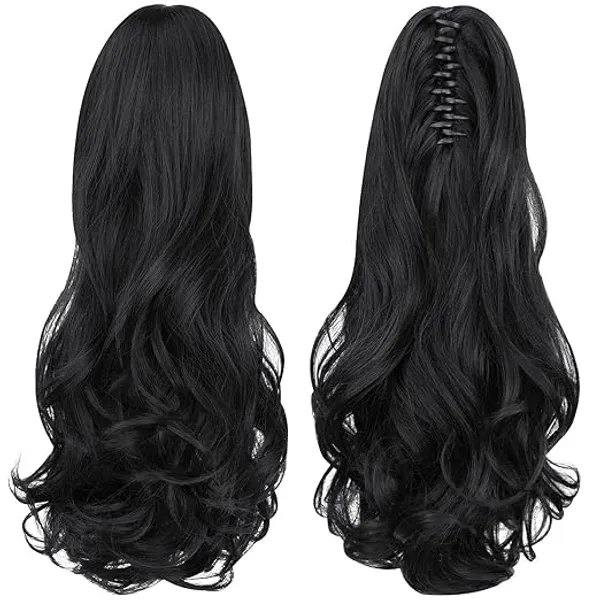 Black_Long_Wavy_Clip-On_Hair_Extension