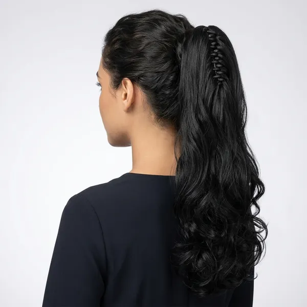 Black_Long_Wavy_Clip-On_Hair_Extension
