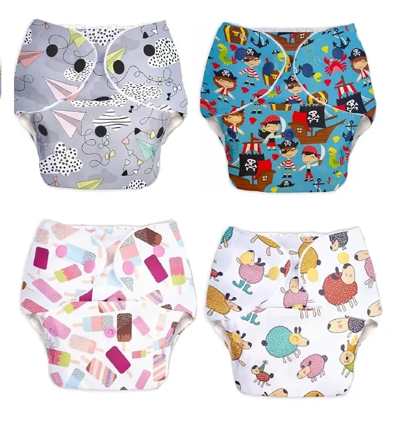 Reusable_Cloth_Diapers_With_Adjustable_Snap_Closure_-_Pack_Of_4