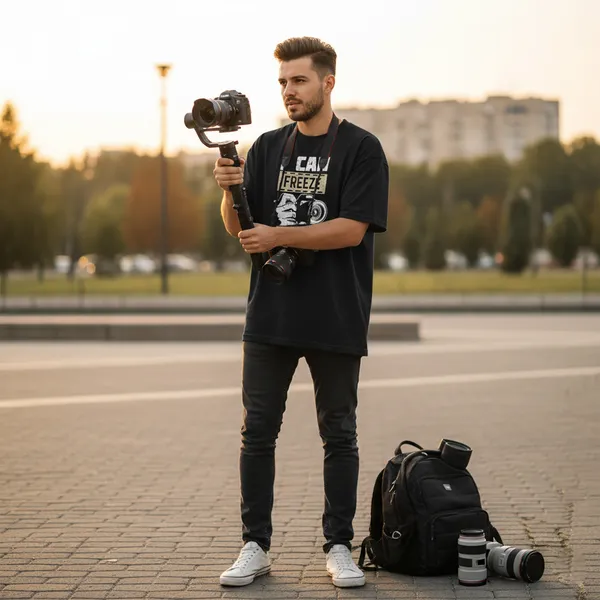 Black_Graphic_Print_Photography_T-Shirt_For_Men