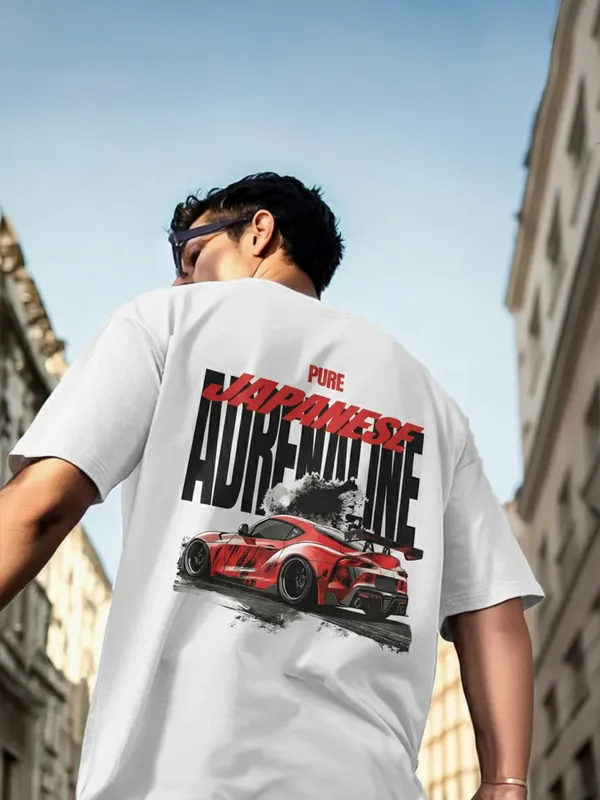White_Graphic_Print_Racing_T-Shirt_For_Men