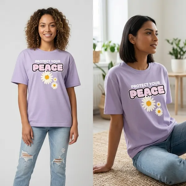Purple_Protect_Your_Peace_Floral_Graphic_T-Shirt_For_Women